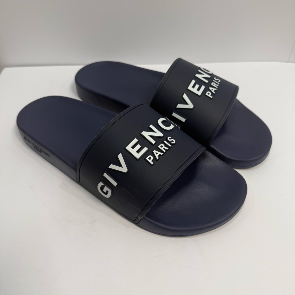 Givenchy Men's Dark Blue Slides